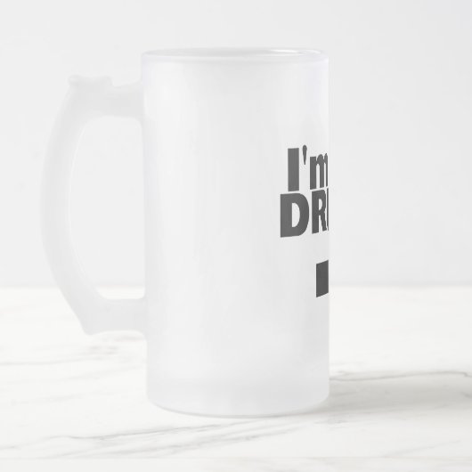 Im mit Drunky Mattglas Bierglas (Links)