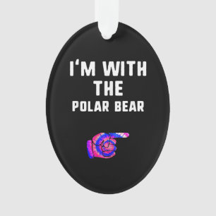 Im mit Polar Bären Gefärbte Krawatte Halloween Cou Ornament