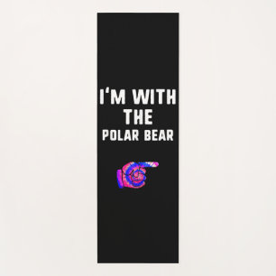 Im mit Polar Bären Gefärbte Krawatte Halloween Cou Yogamatte
