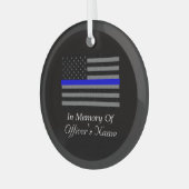 IM MITTELPUNKT DER FALLENDEN POLIZEIBEHÖRDE ORNAMENT AUS GLAS (Vorderseite links)