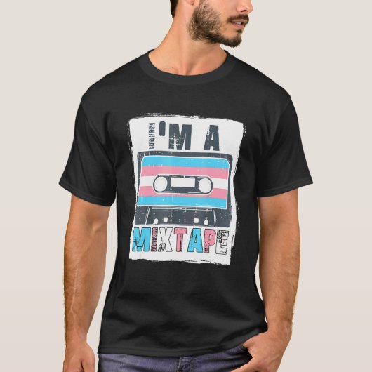 Im Mixtape Transgender Casette Tape Trans Pride T-Shirt (Vorderseite)
