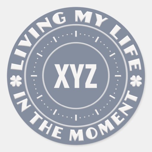 Im MOMENT kundenspezifische Aufkleber (Vorderseite)