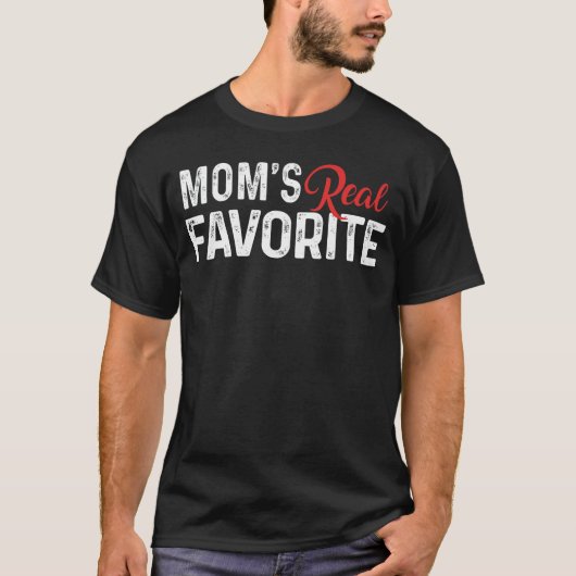 Im Moms Favorite Child Print Favorite Kid Sibling T-Shirt (Vorderseite)