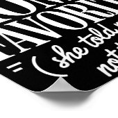 I'm Mom's Favorite Funny Family Sibling Joke Son D Poster (Ecke)