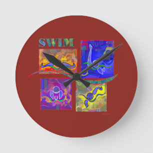IM Morgen-Uhr Runde Wanduhr