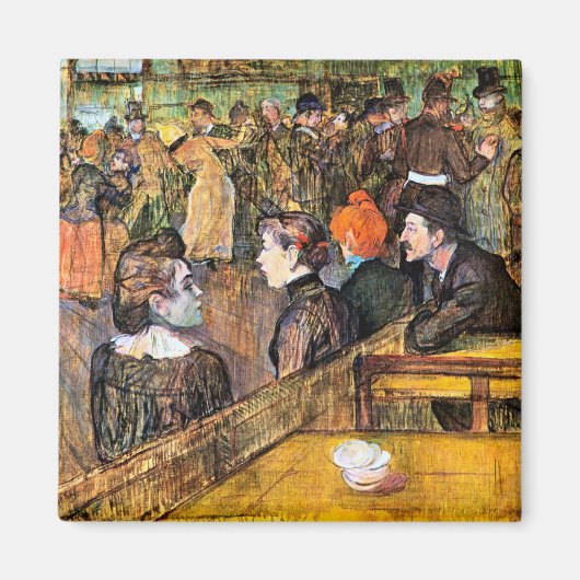 Im Moulin de la Gallette von Toulouse-Lautrec Magnet (Vorne)
