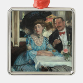 Im Mouquins Restaurant NY - William Glackens - Ornament Aus Metall