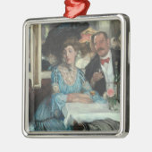 Im Mouquins Restaurant NY - William Glackens - Ornament Aus Metall (Links)