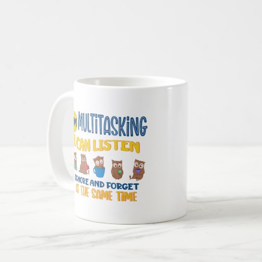 Im Multitasking kann ich ignorieren und vergessen Kaffeetasse (Vorderseite Links)