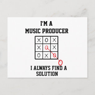 Im Musikproduzenten finde ich immer eine Lösung Postkarte