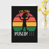 Im muslimischen Elf passt Weihnachten zusammen Karte (Gelbe Blume)