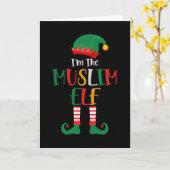 Im muslimischen Elf passt Weihnachten zusammen Karte (Gelbe Blume)