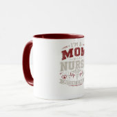 Im Mutter Und Krankenschwester Vinatge Mutter Gesc Tasse (Vorderseite Links)