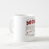 Im Mutter Und Krankenschwester Vintage Mutter Gesc Kaffeetasse (Vorderseite Links)
