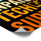 Im My Family’s Unpaid Tech Suprt It Engineer Compu Poster (Ecke)