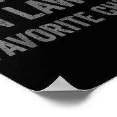 I'm My Father In Laws Favorite Child Funny Parent Poster (Ecke)