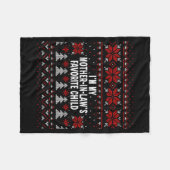 I'm My Mother-in-law's Favorite Child Funny Christ Fleecedecke (Vorderseite (Horizontal))