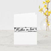 I'm My Mother In Law's Favorite Child, Funny Daugh Karte (Gelbe Blume)