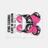 I'm My Mother In Laws Favorite Child Funny Parent  Fleecedecke (Vorderseite (Horizontal))