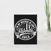 I'm My Mother In Law's Favorite Child Funny Parent Karte (Vorderseite)