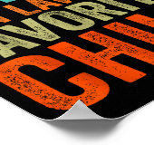 I'm My Mother In Law's Favorite Child Funny Parent Poster (Ecke)