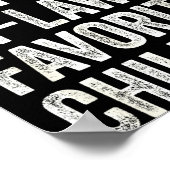 I'm My Mother In Laws Favorite Child Funny Parent Poster (Ecke)