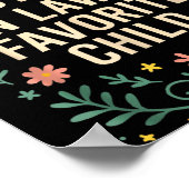 I'm My Mother In Law's Favorite Child Funny Parent Poster (Ecke)