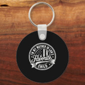 I'm My Mother In Law's Favorite Child Funny Parent Schlüsselanhänger (Vorderseite)