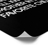 I'm My Mother In Law's Favorite Child Funny Son Da Poster (Ecke)