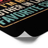 I'm My Mother In Law's Favorite Child Funny Son In Poster (Ecke)