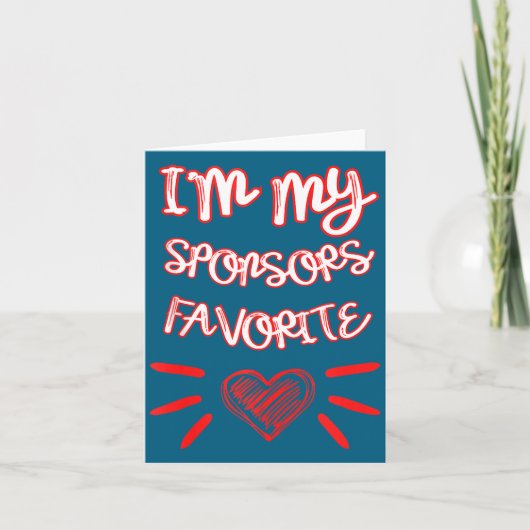 I'm My Snsors Favorite Funny Quote Tank Top Karte (Vorderseite)