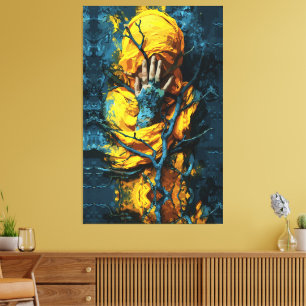 Im Mysterium verkleidet: Schleier der Stille Leinwanddruck