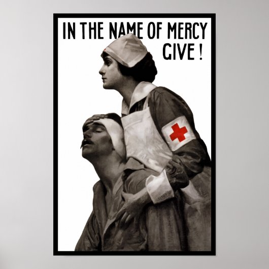 Im Namen der Gnade geben - WW1 Redcross Poster (Vorne)