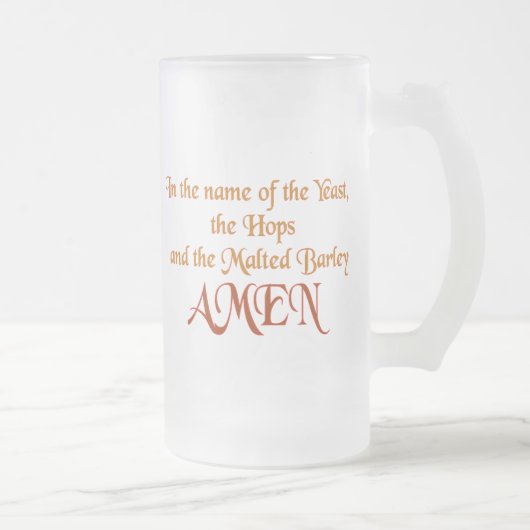 Im Namen der Hefe Mattglas Bierglas (Rechts)