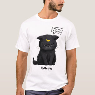 Im Namen des Mondes Wütendes Schwarzkatzen-T-Shirt T-Shirt