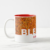 im Namen Jesu | Stilvoller RED Glitzer Zweifarbige Tasse (Links)