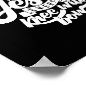 Im Namen Jesu wird sich jedes Knie Christlich beug Poster (Ecke)