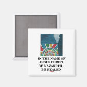 IM NAMEN VON JESUS CHRIST MAGNET (Vorderseite/Rückseite)