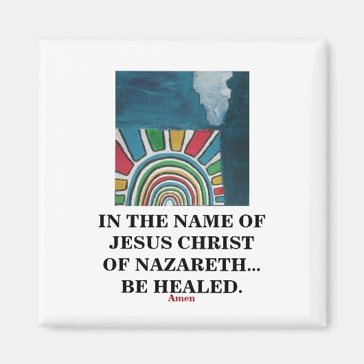 IM NAMEN VON JESUS CHRIST MAGNET (Vorne)