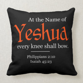 Im Namen Yeshuas beugt sich jedes Knie Kissen