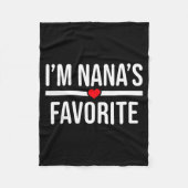 I'm Nana's Favorite Fleecedecke (Vorderseite)