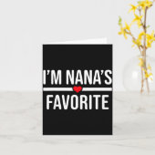 I'm Nana's Favorite  Karte (Gelbe Blume)