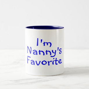 Im Nannys Lieblingsblau Zweifarbige Tasse