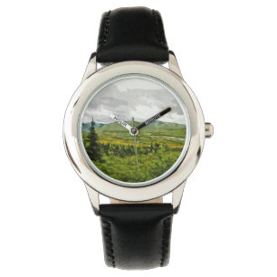 Im Nationalpark Alaska in Denali Abstrakt Armbanduhr