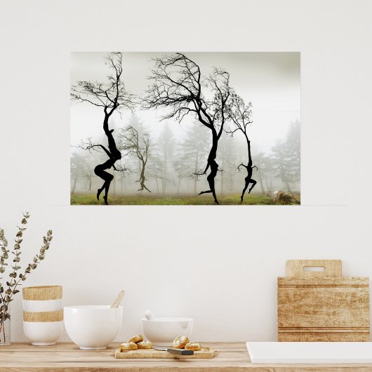 Im Nebel Poster (Küche)