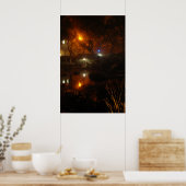 Im Nebel springen Poster (Küche)
