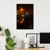 Im Nebel springen Poster (Heimbüro)