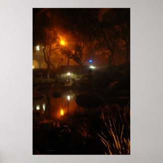 Im Nebel springen Poster