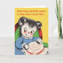 Im Nebenzimmer - lustige Muttertagskarte Karte