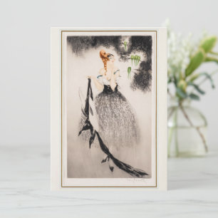 Im Nest, 1922 von Louis Icart Feiertagskarte